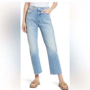 MOTHER The Ditcher Crop Straight Leg Jeans (Leap of Faith) Size 27